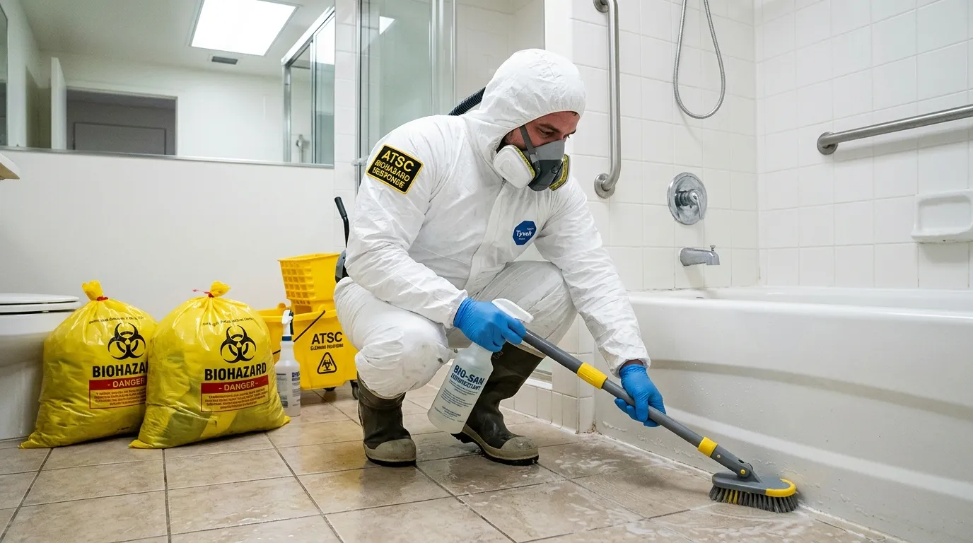 Decontamination equipment deployed for Blood Cleanup in Plain City